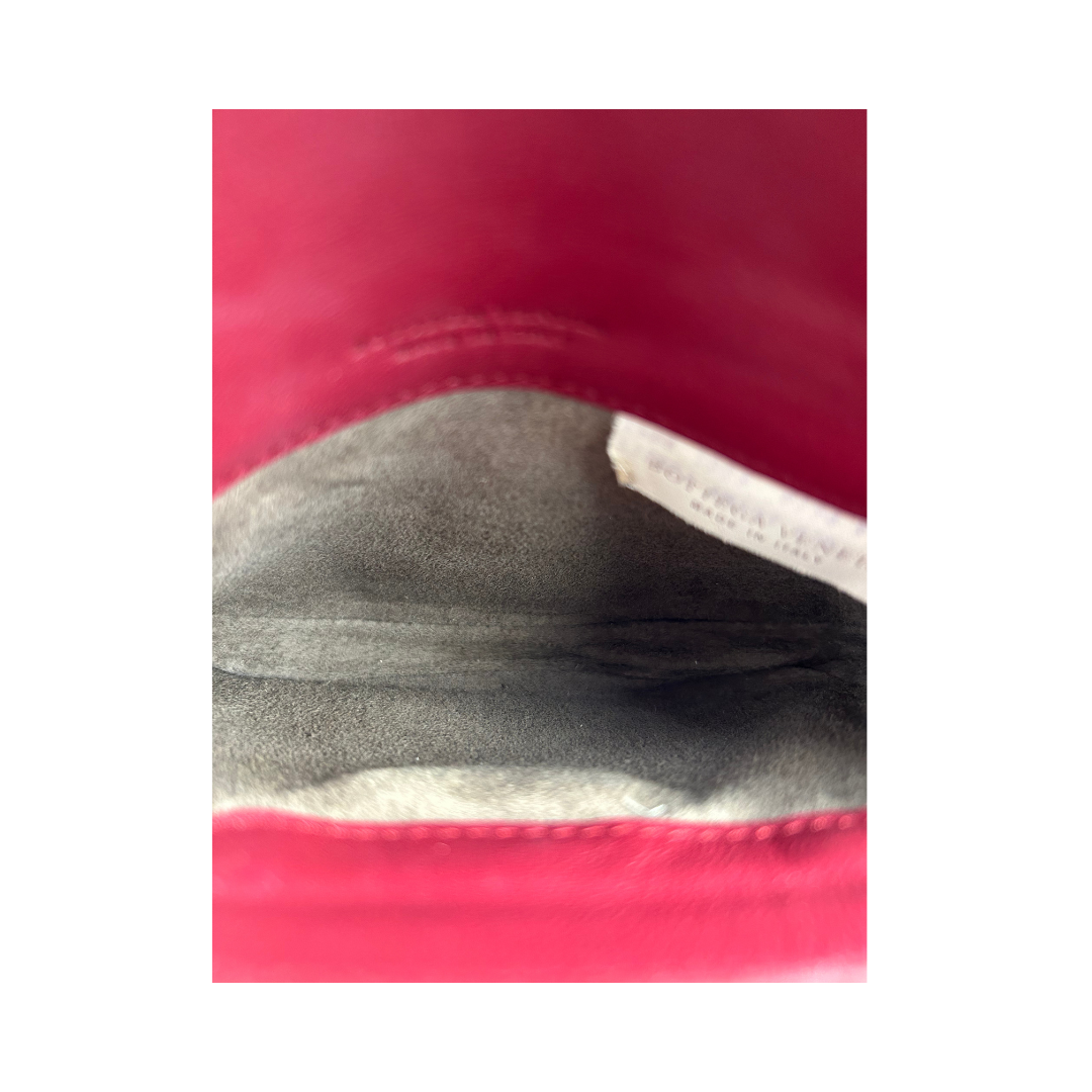 Bottega Veneta Burgundy Lizard Intrecciato Wallet