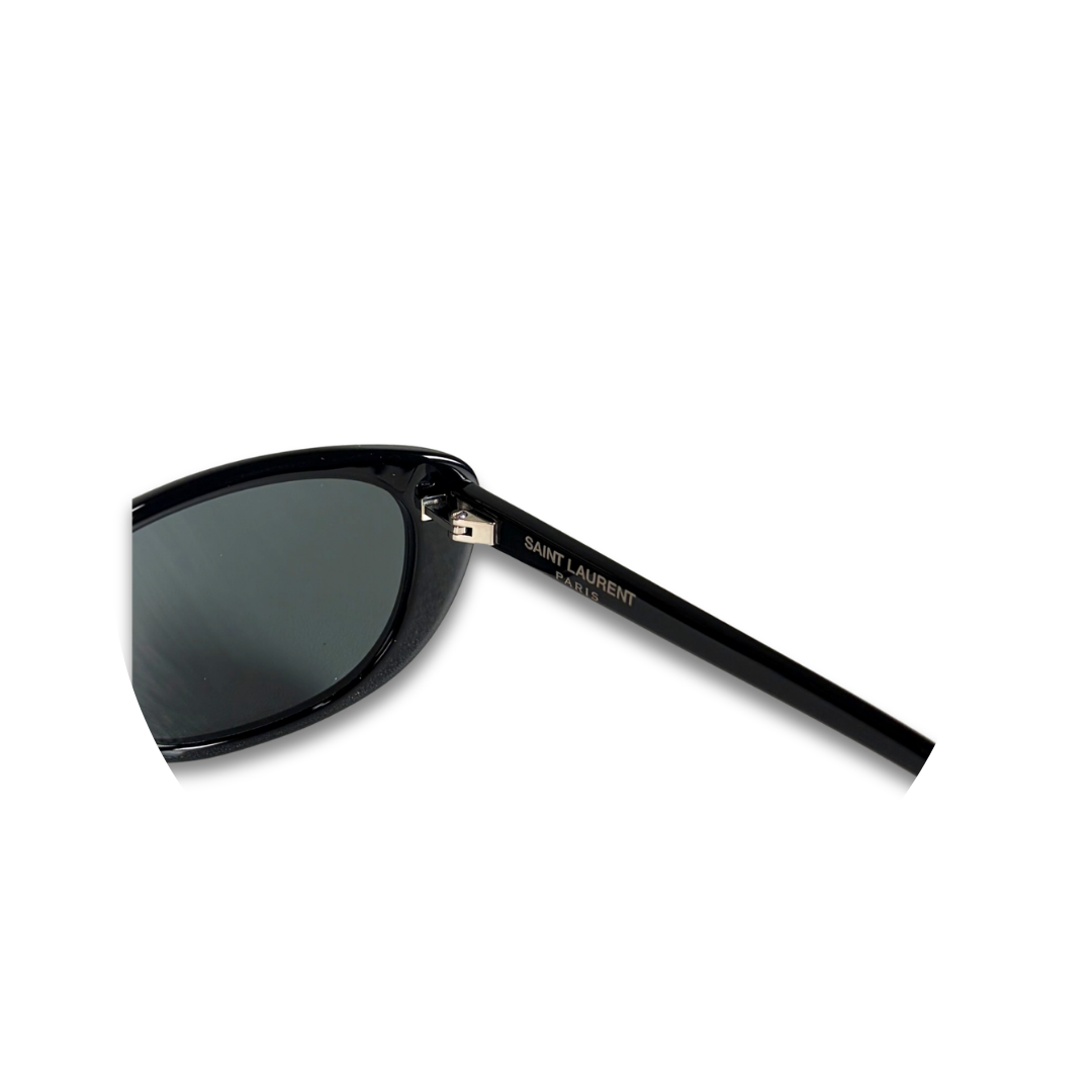 YSL Black Oval Sunglasses