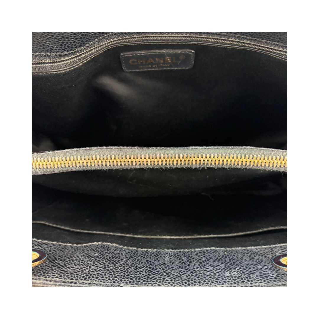 Chanel Black Caviar Grand Shopper Tote (GST)