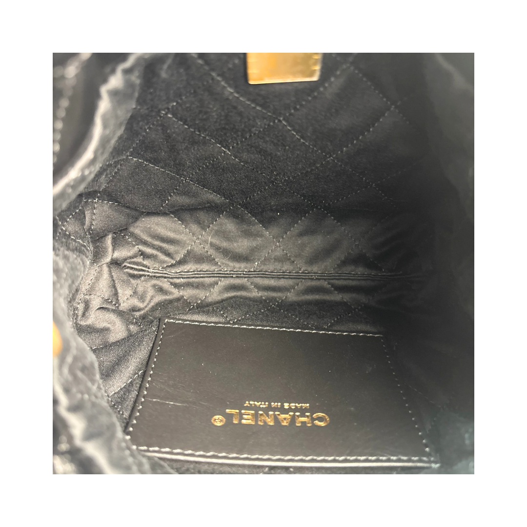 Chanel Black Mini Chanel 22 Hobo