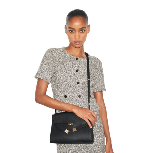 Tory Burch Lee Radziwell Black Shoulder Bag