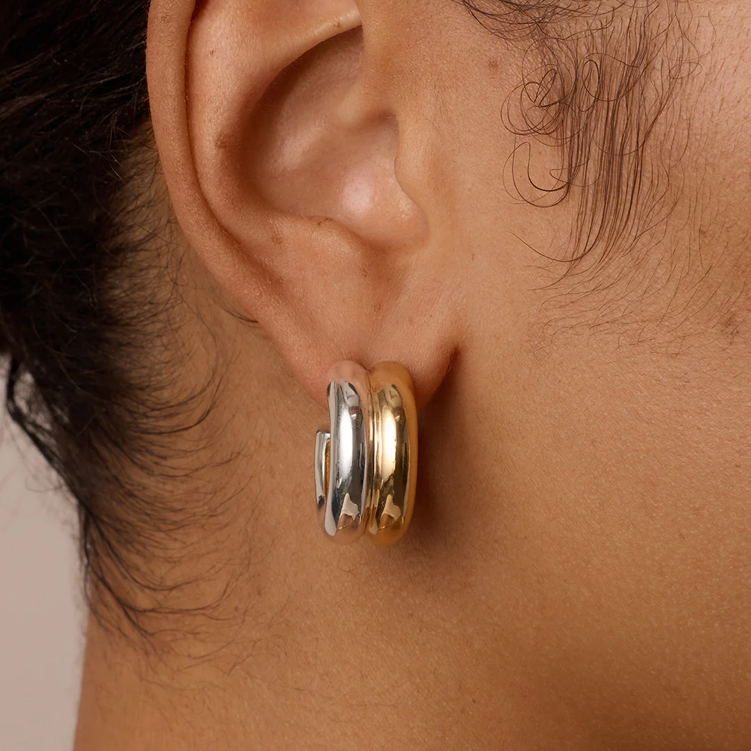 Gorjana Lou Mixed Stacked Hoops