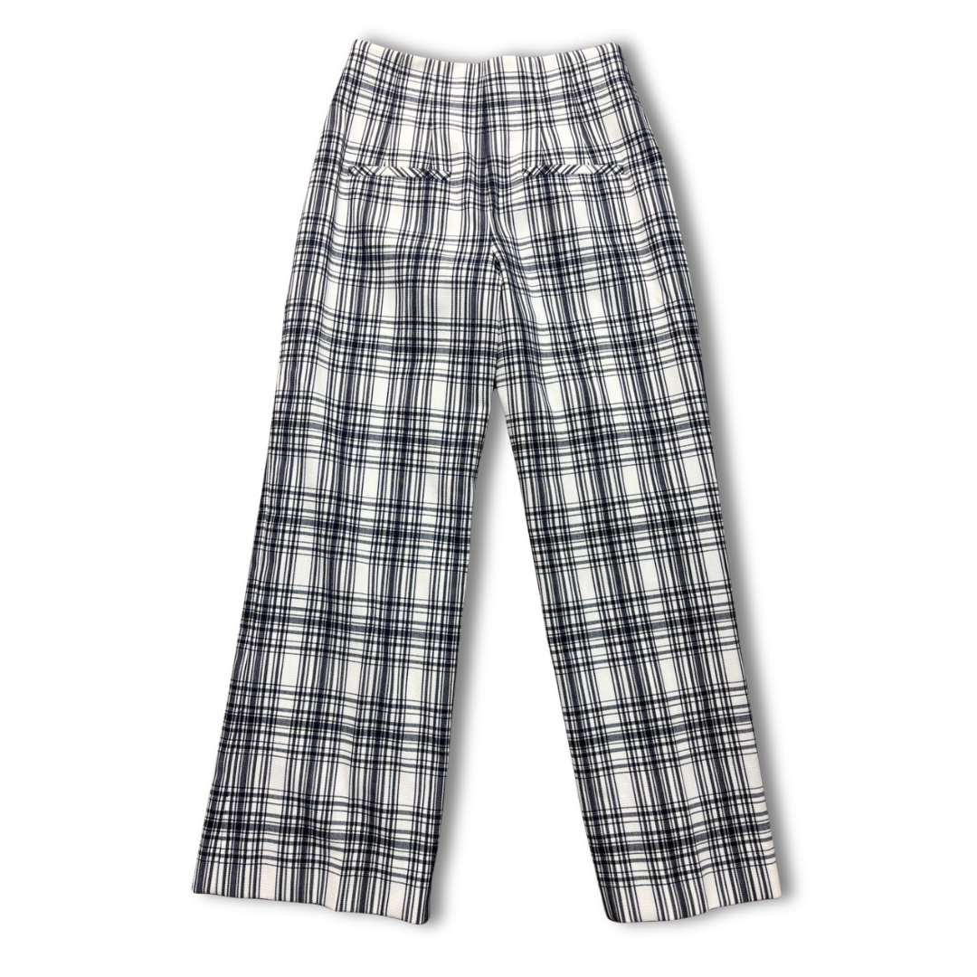 Veronica Beard Blue Plaid Vest/Pants Set- Size 2
