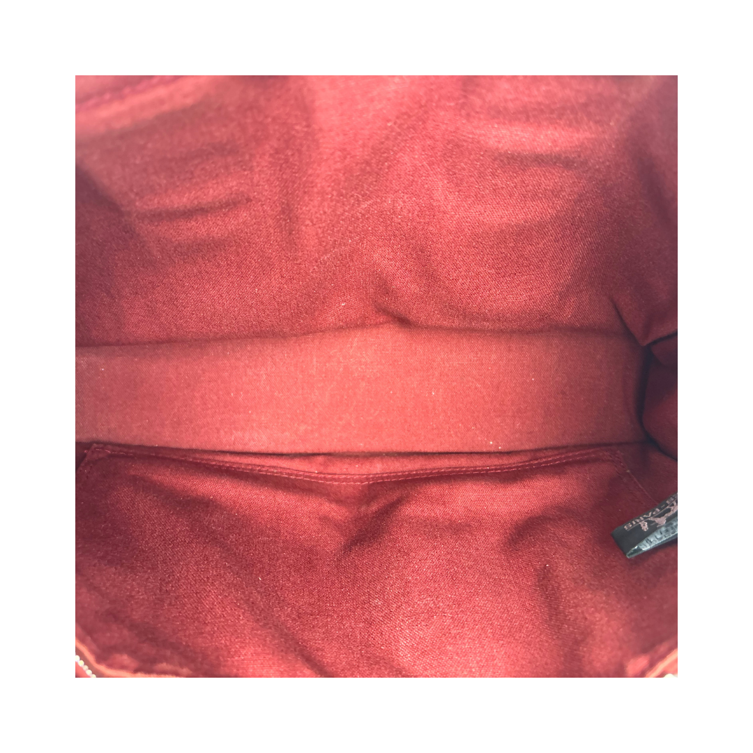 Hermès Red Canvas Fourre Tout PM