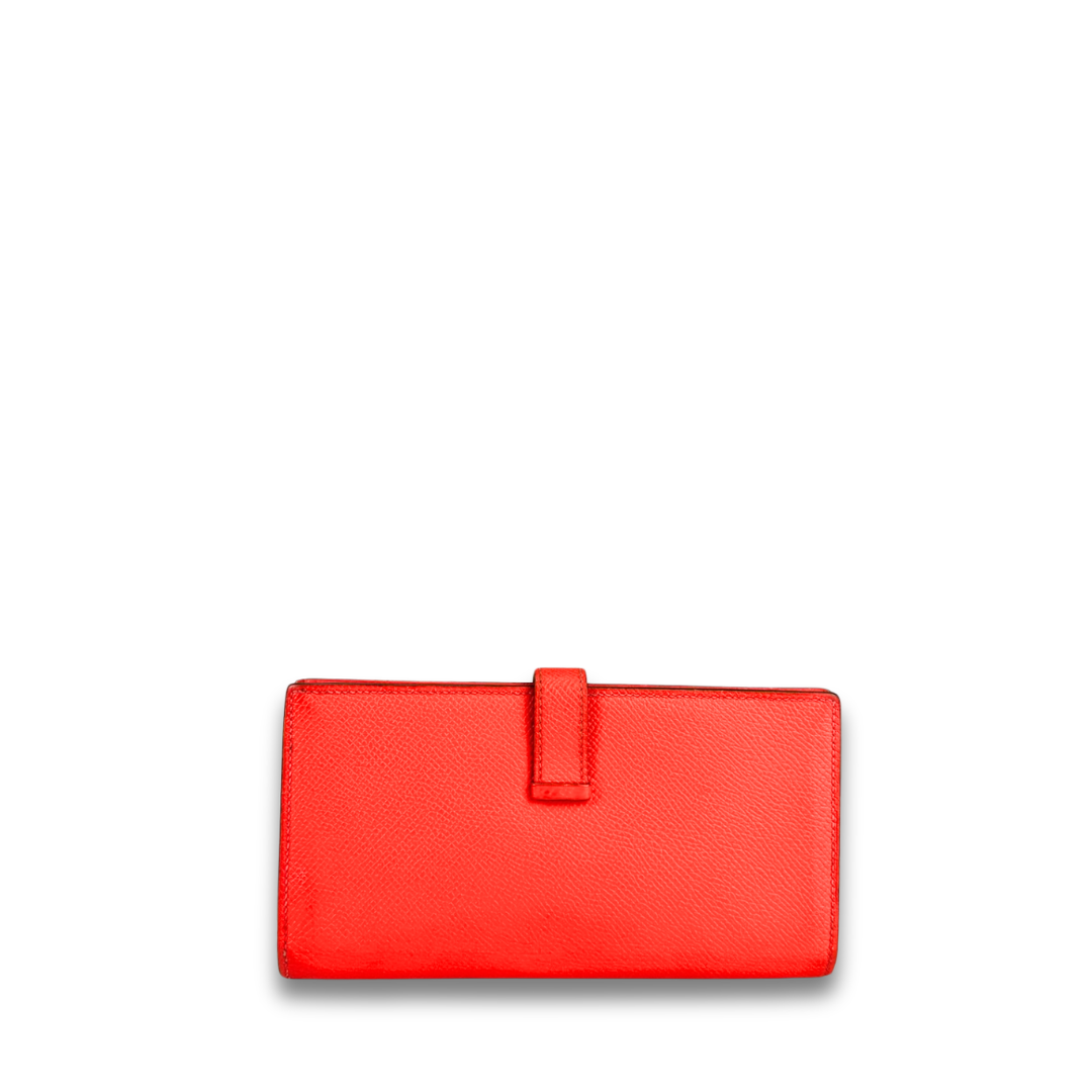 Hermès Epsom Rose Jaipur Bearn Wallet