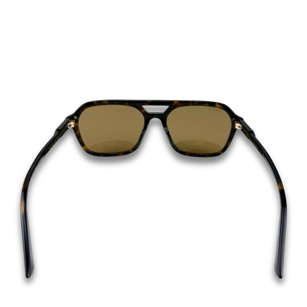 Gucci Tortoiseshell Aviator Sunglasses