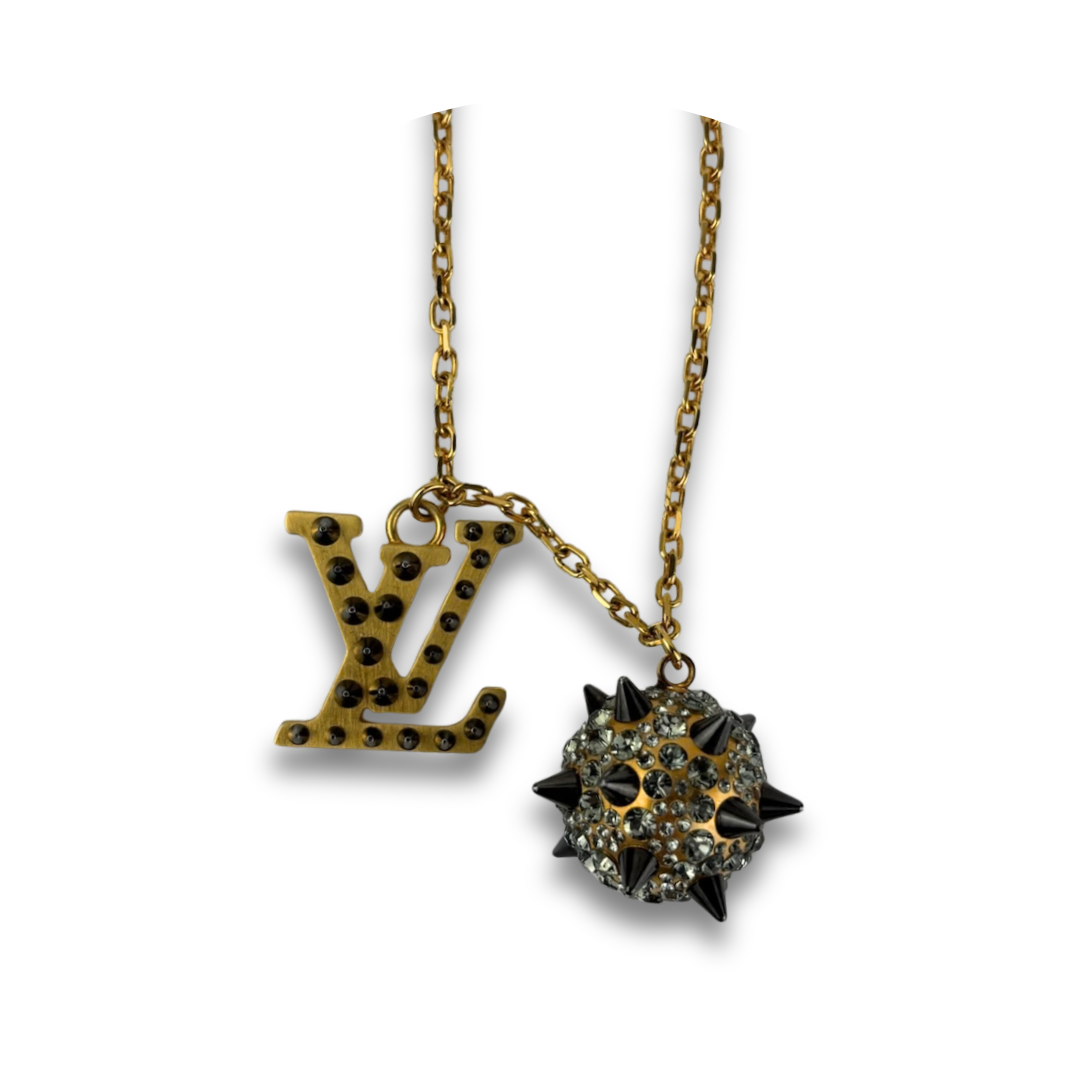 Louis Vuitton Spiky Monogram Pendant Necklace