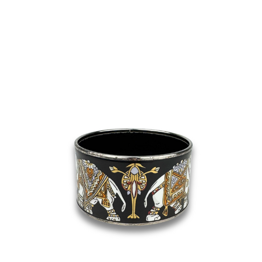 Hermés Elephant Motif Extra Wide Bangle