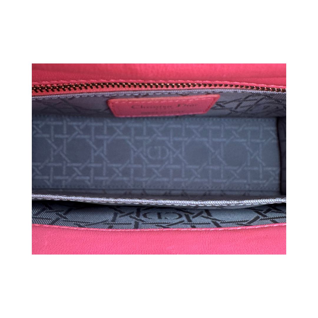 Dior Pink Star Strap Small Lady Dior