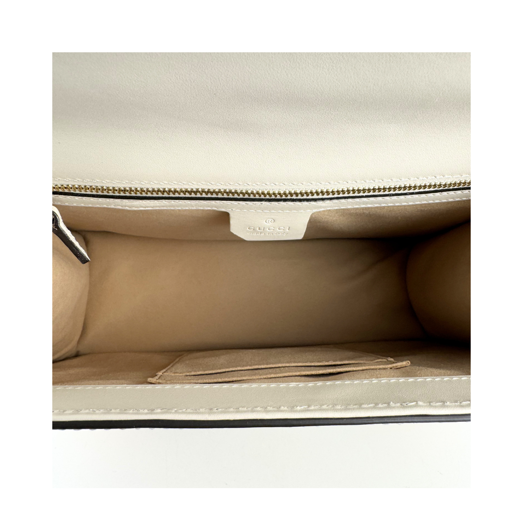 Gucci Embroidered Sylvie Medium Top Handle