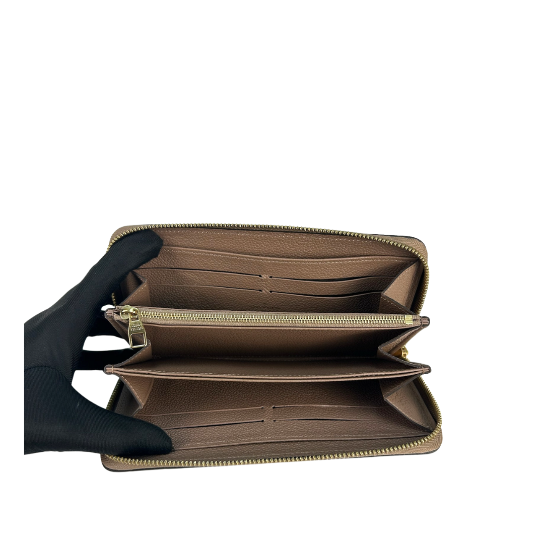 Louis Vuitton Taupe Empreinte Zippy Wallet