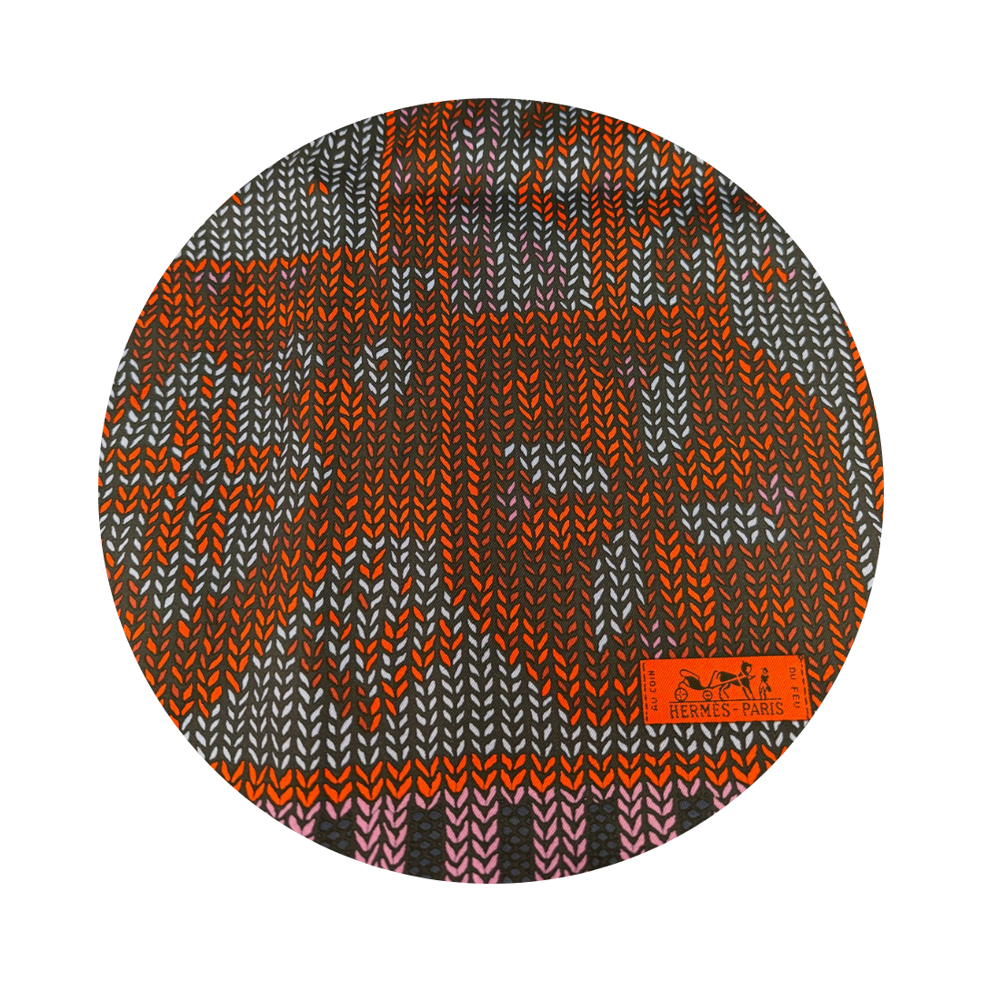 Hermès "Au Coin du Feu" Silk Scarf 90