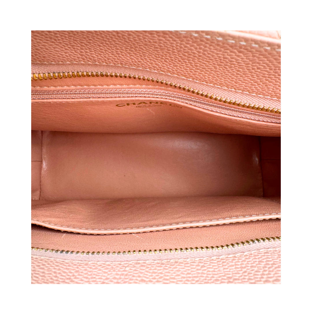 Chanel Pink Caviar Medallion Tote