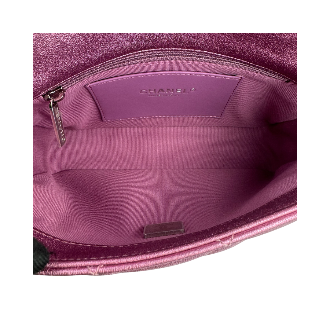 Chanel Metallic Pink Small Flap Bag