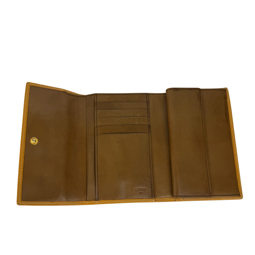 Loewe Beige Trifold Wallet