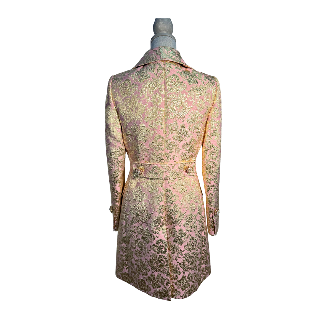 Dolce & Gabbana Lamé Bejeweled Jacquard Jacket - Size 40