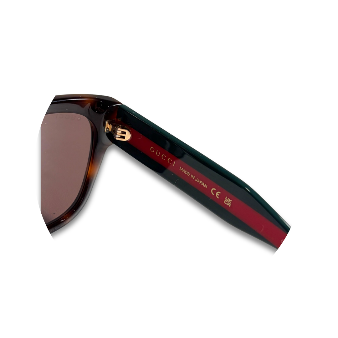 Gucci Round Tortoiseshell Sunglasses