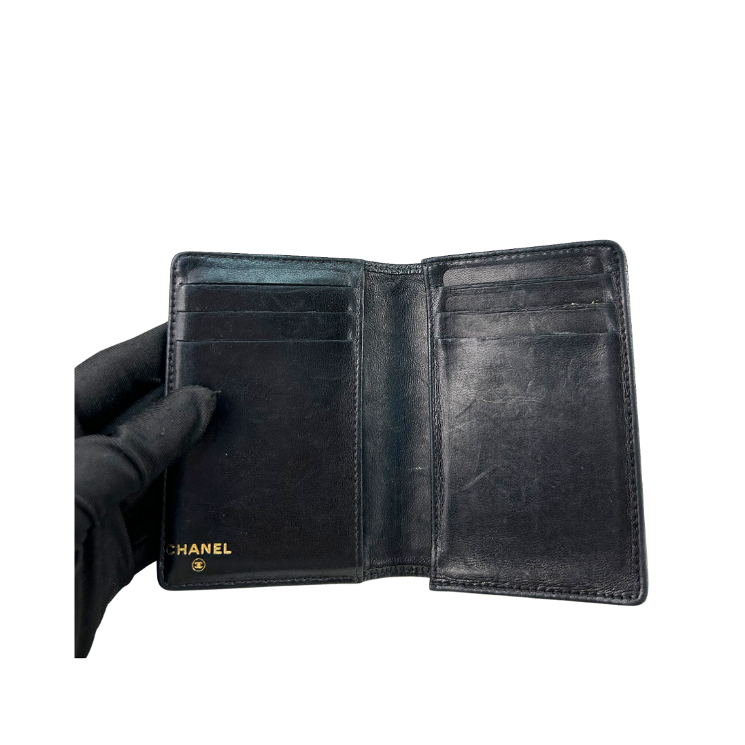 Chanel Black Caviar Timeless Bifold Card Holder