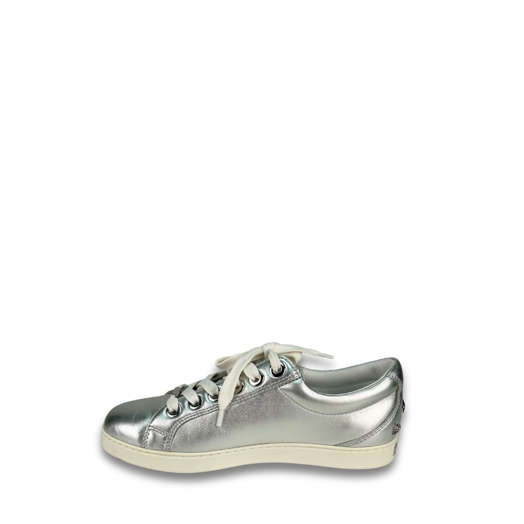 Jimmy Choo Star Silver Low Top Sneakers - Size 36