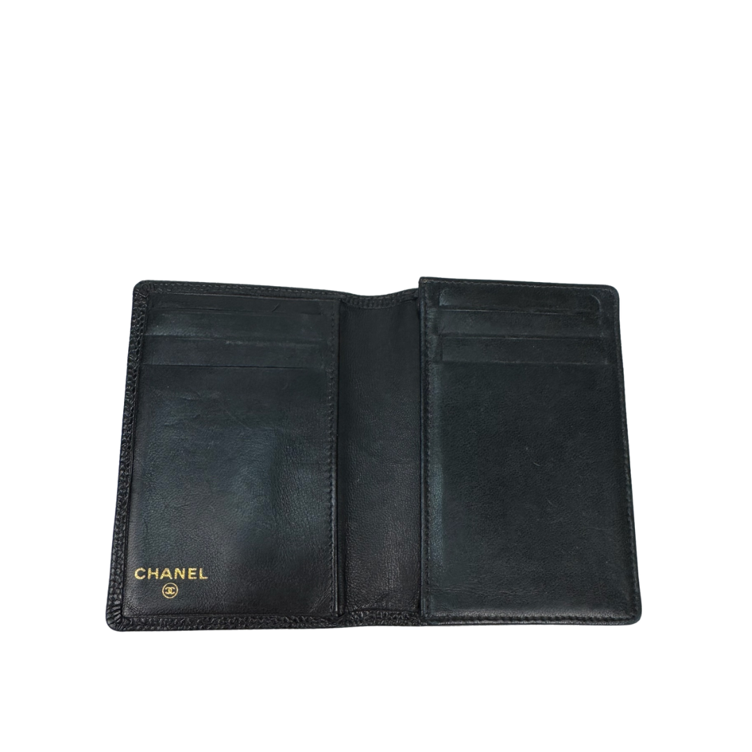 Chanel Black Caviar Timeless Bifold Card Holder