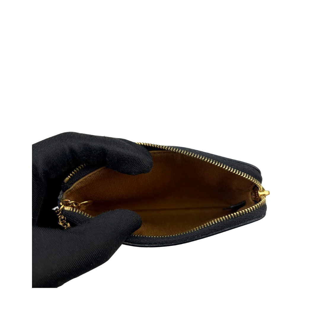 Celine Triomphe Canvas Key Pouch