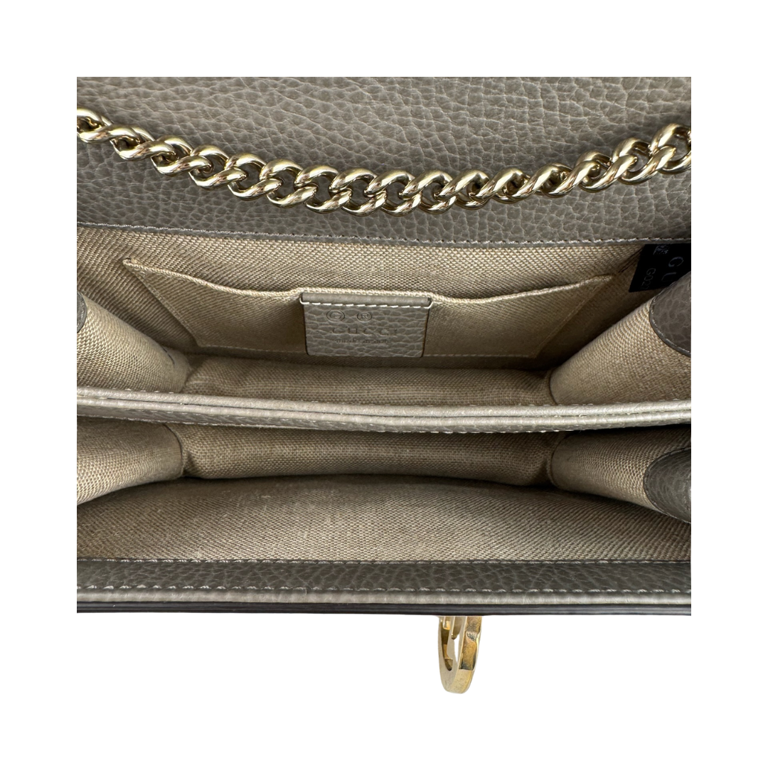 Gucci Grey Interlocking G Medium Shoulder Bag