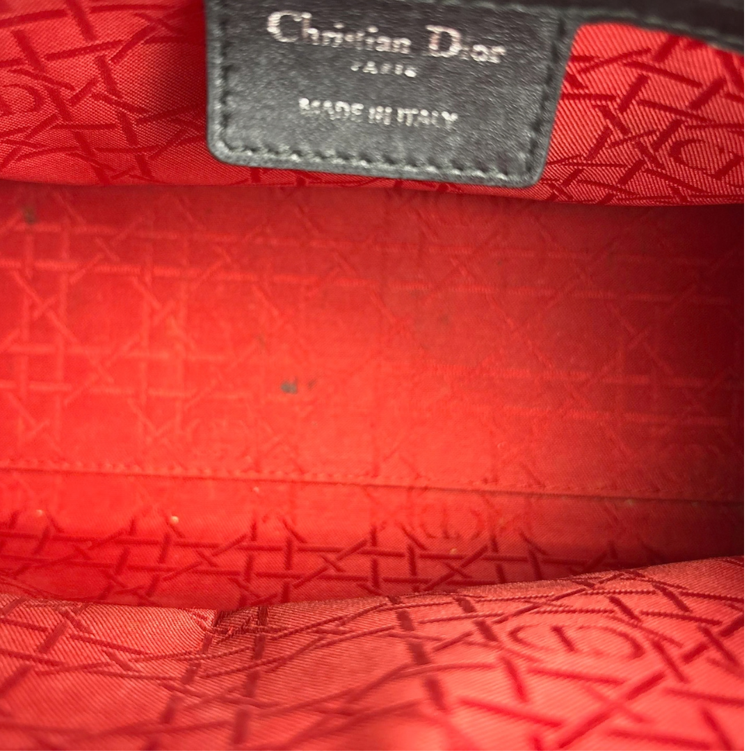 Dior Black Medium Lambskin Lady Dior