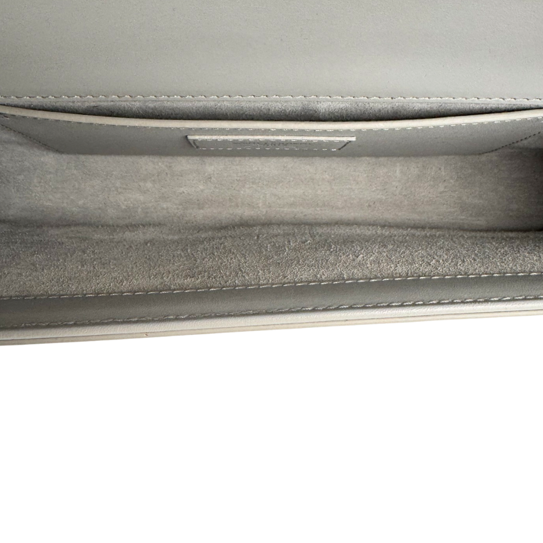YSL Grey Kate Tassel Clutch