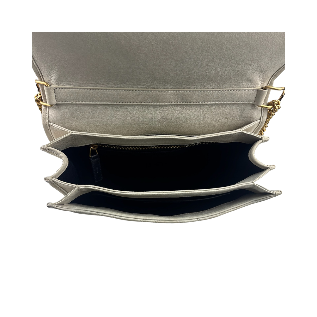 YSL Off White Becky Shoulder Bag