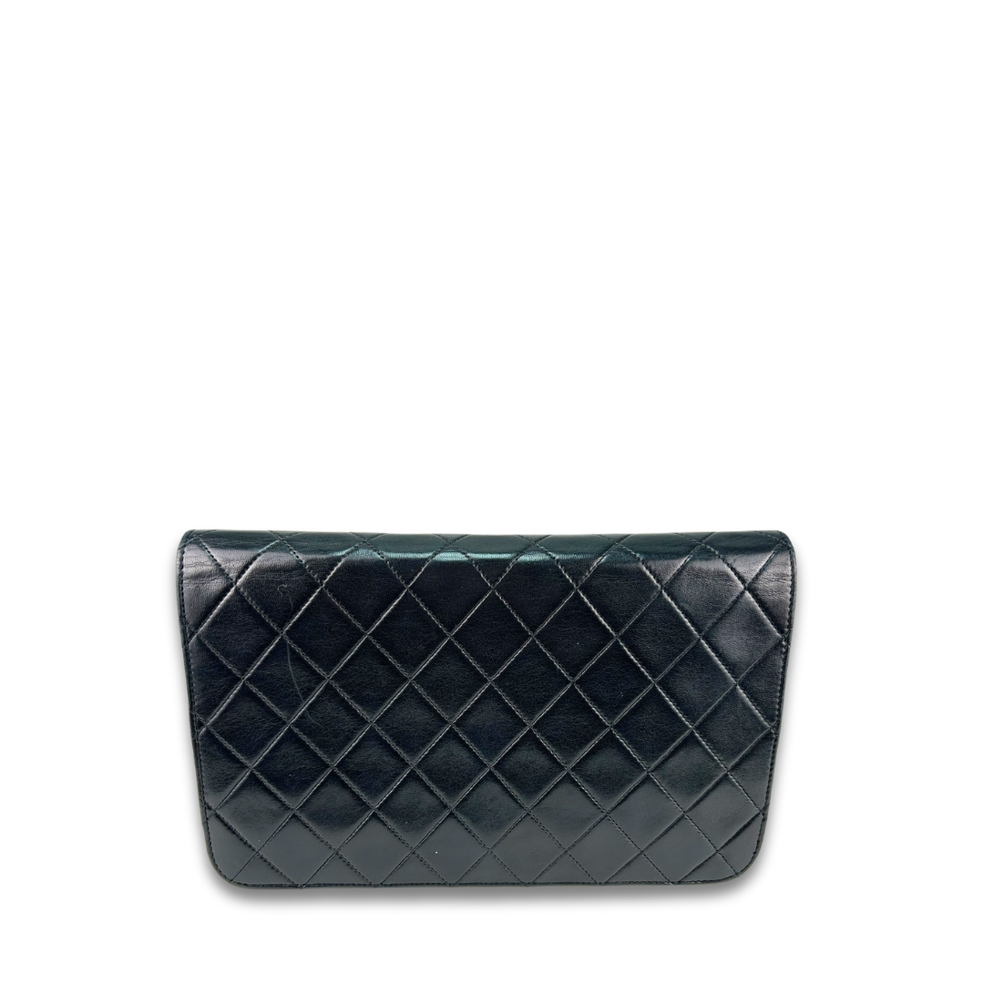 Chanel Black Full Flap Pushlock Shoulder Bag