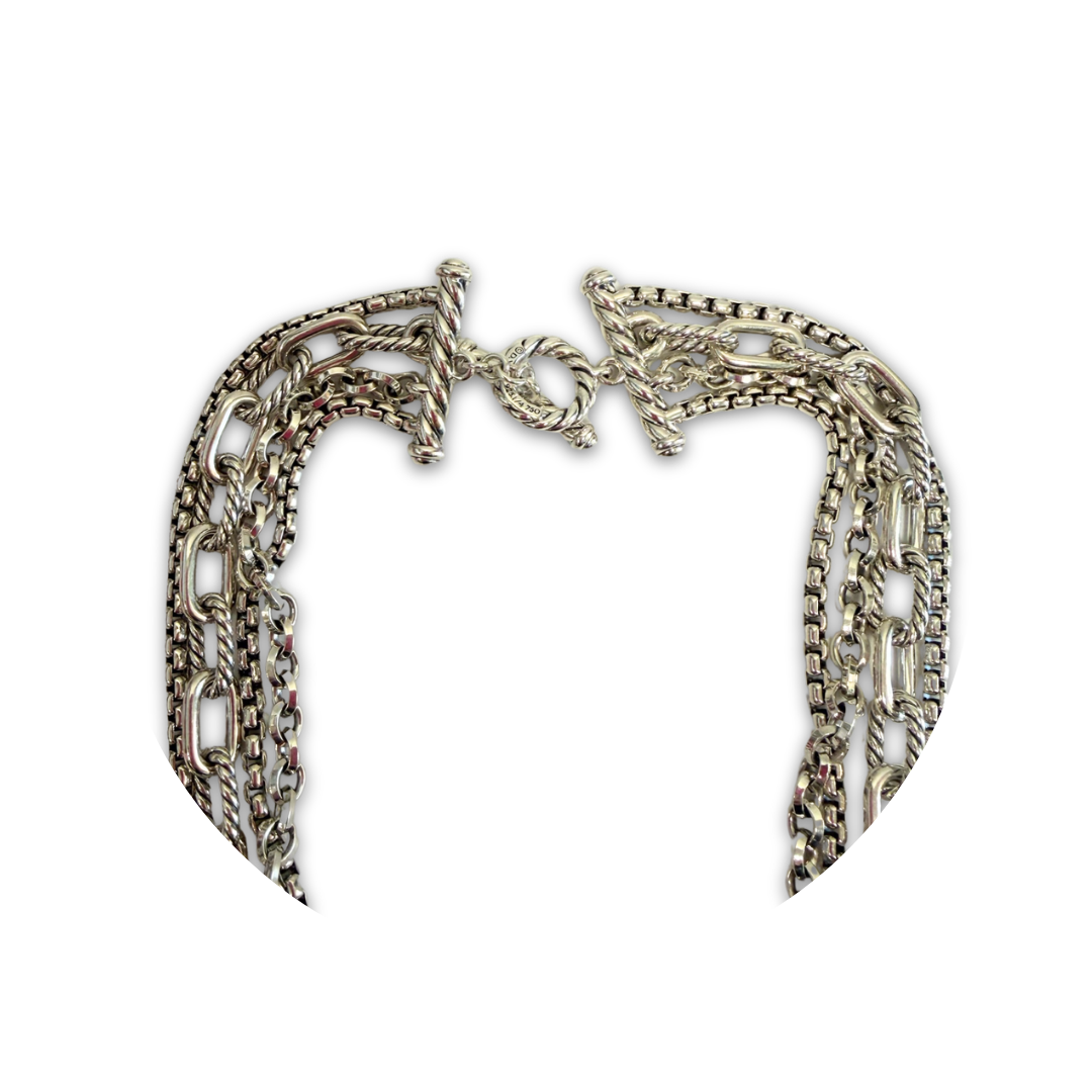 David Yurman Four Strand Toggle Necklace