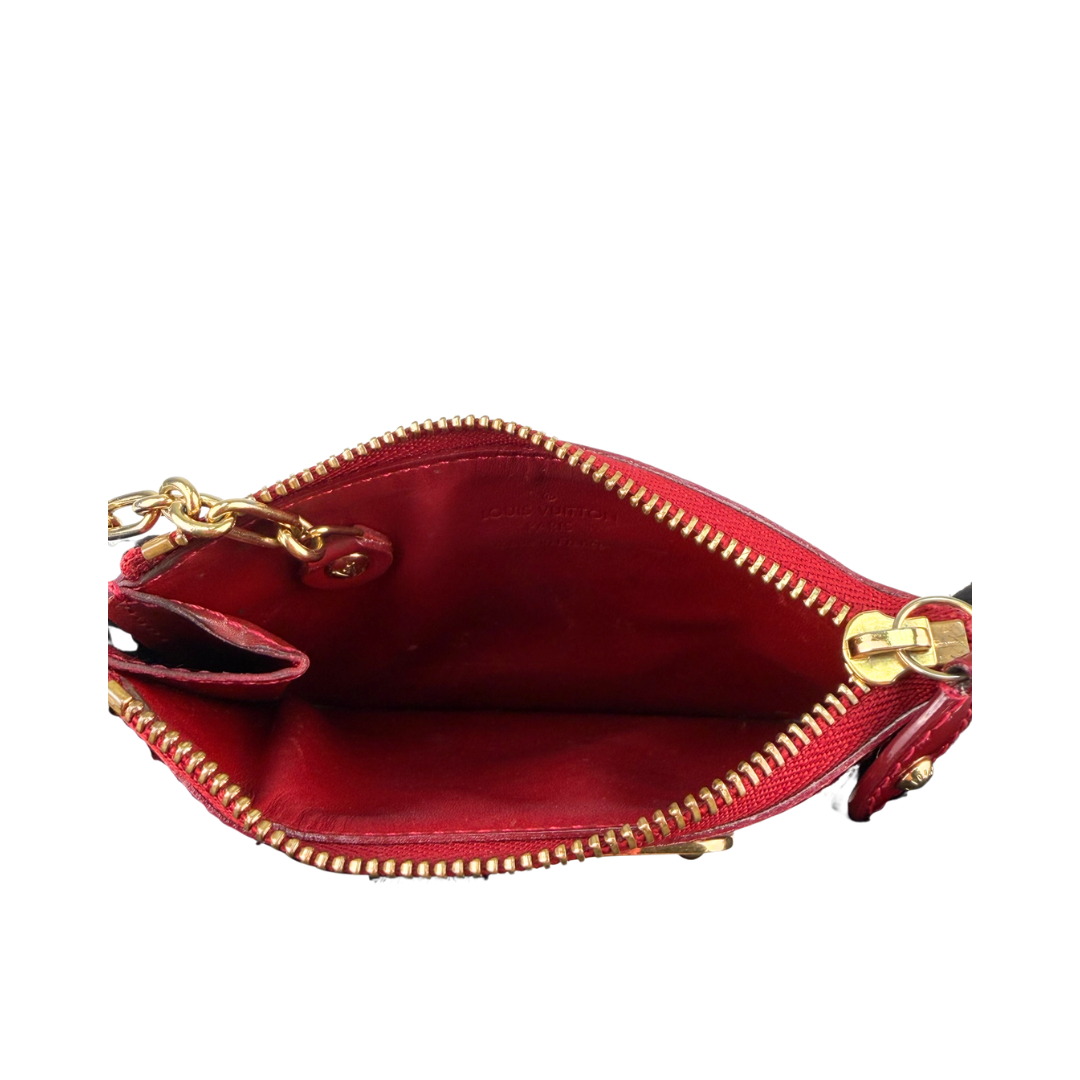 Louis Vuitton Red Vernis Key Pouch
