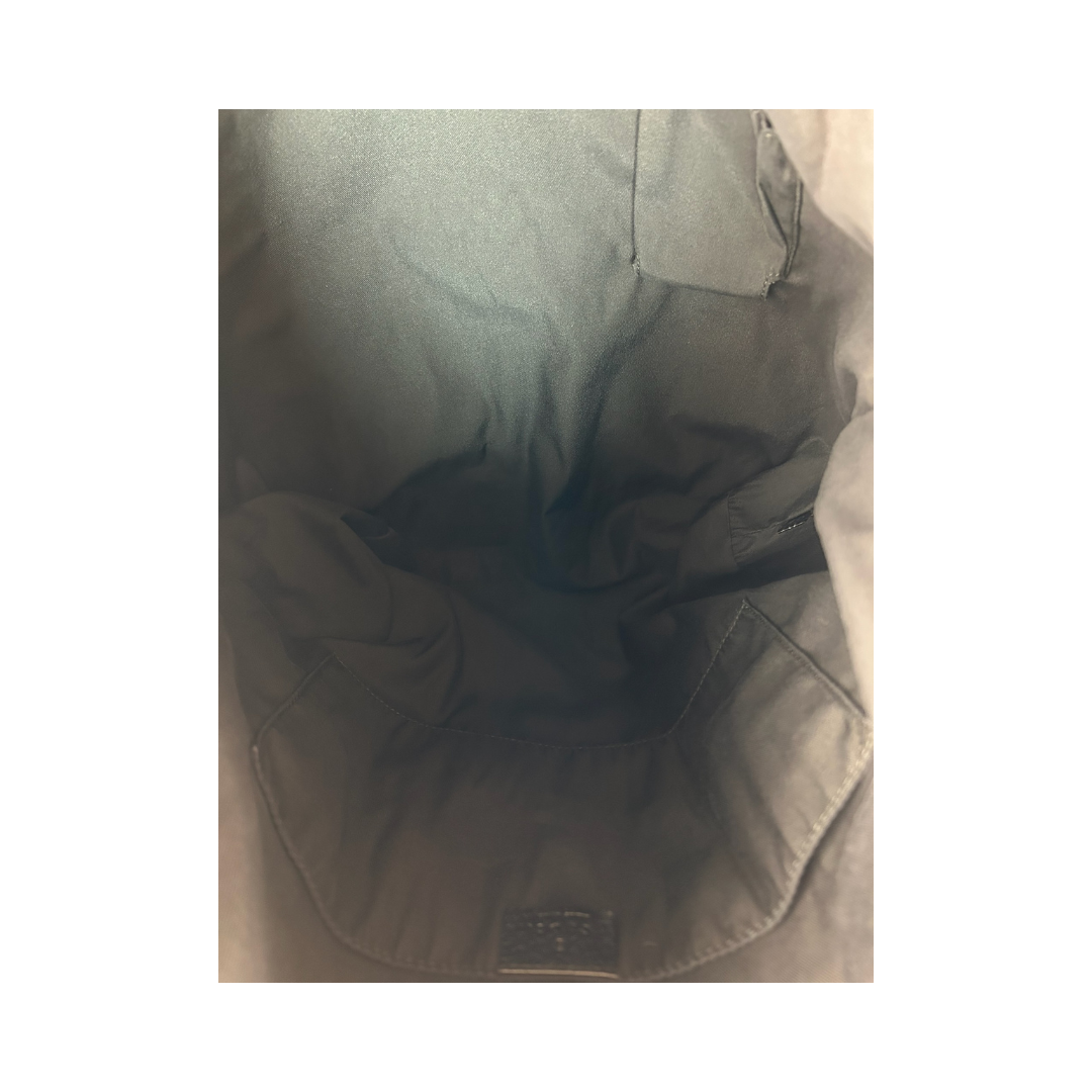 Gucci Black Canvas Web Tote