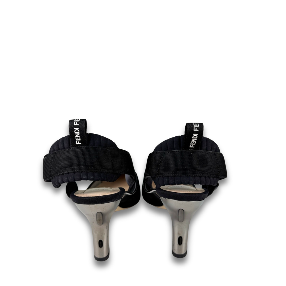 Fendi Colibri Mesh Slingbacks - Size 40