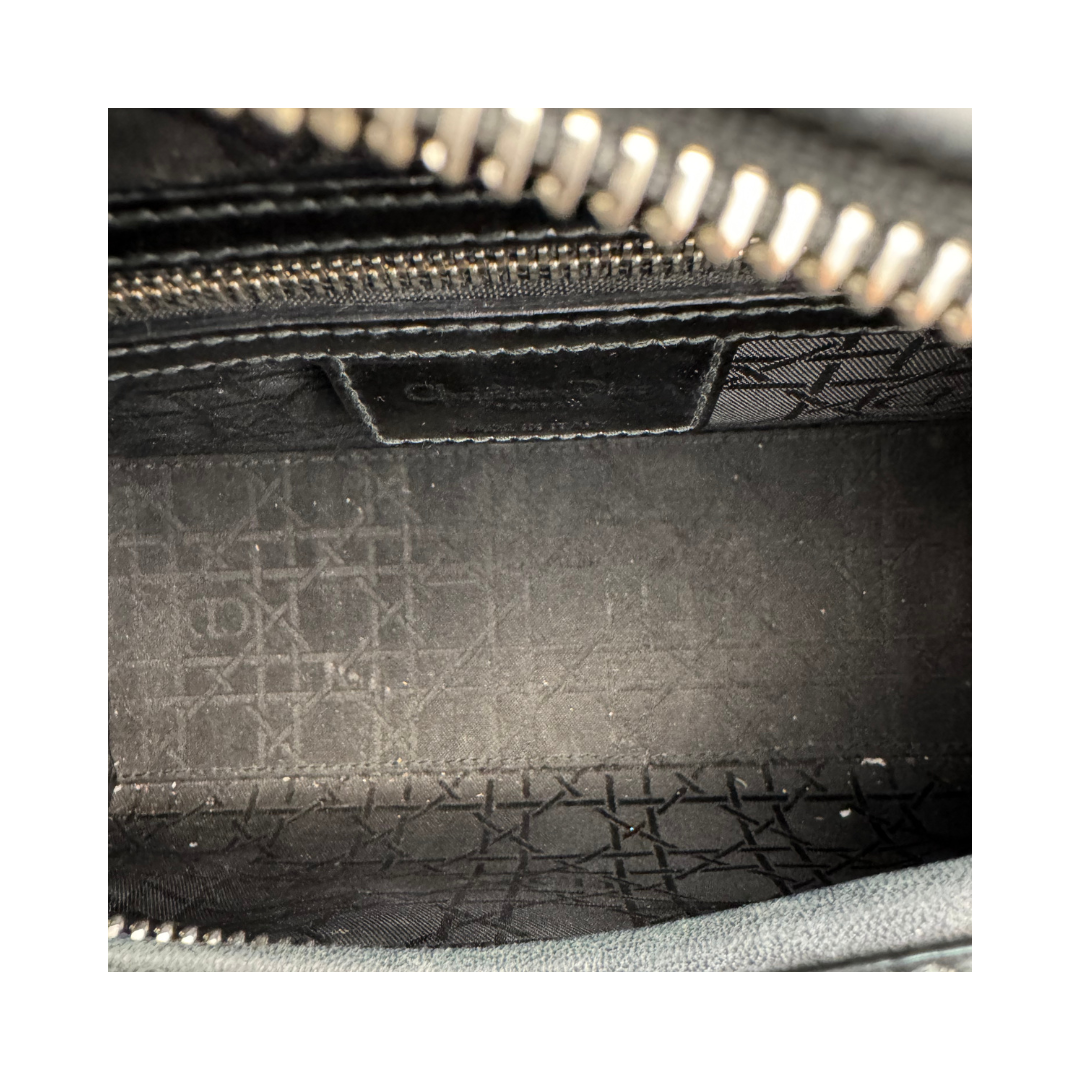 Dior Black Patent Medium Lady Dior