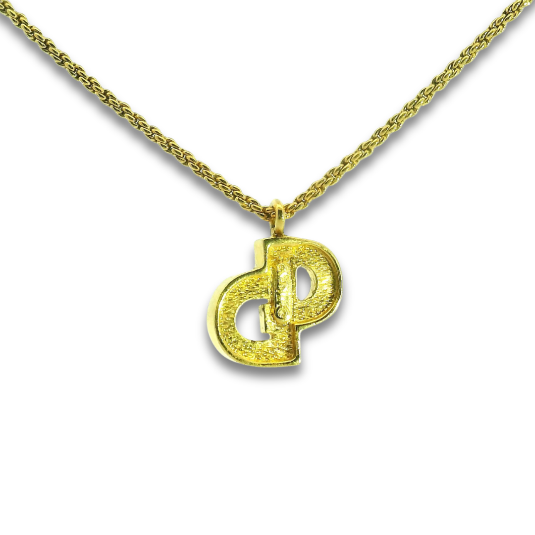 Dior Crystal CD Necklace