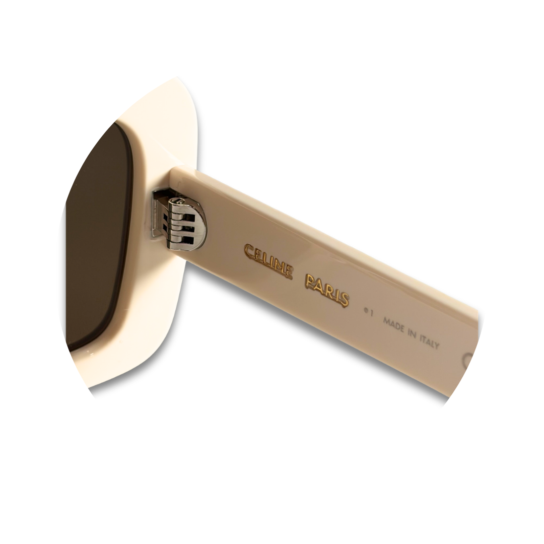Celine White Square Sunglasses
