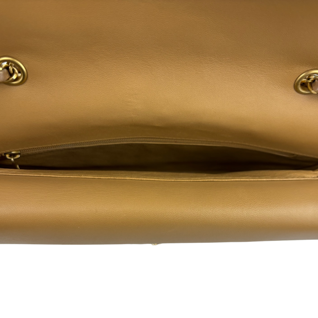 Chanel Brown CC Chic Medium Double Flap Bag