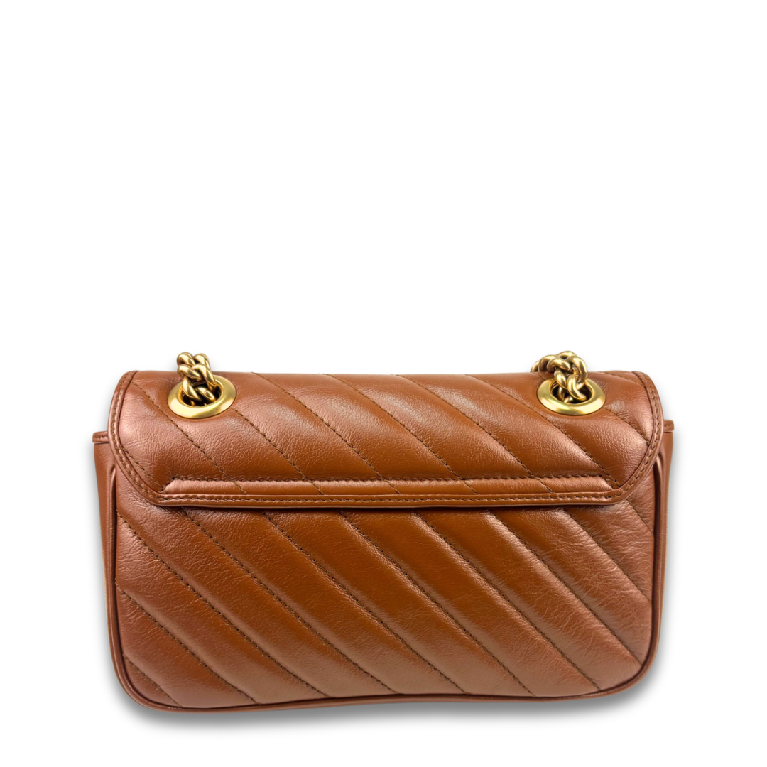 Gucci Brown Marmont Small Shoulder Bag
