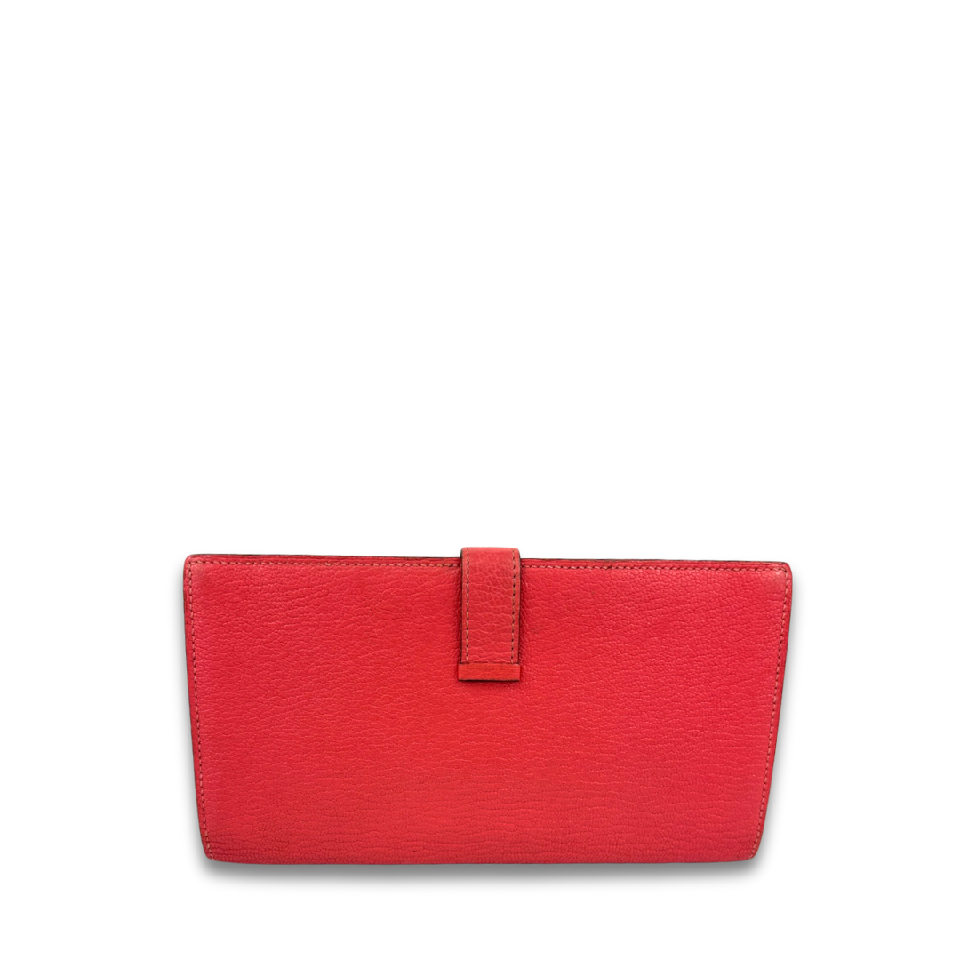 Hermès Pink Swift Bearn Wallet