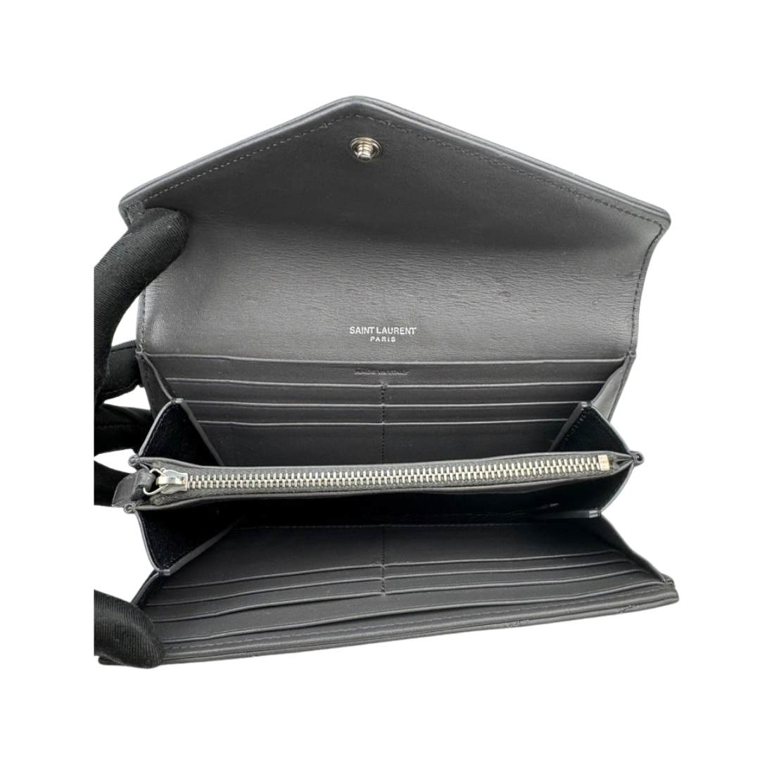 YSL Grey Cassandre Envelope Wallet