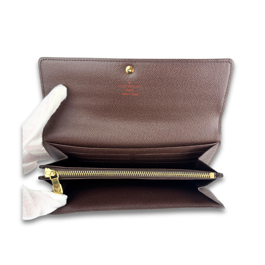 Louis Vuitton Damier Ebene Sarah Wallet