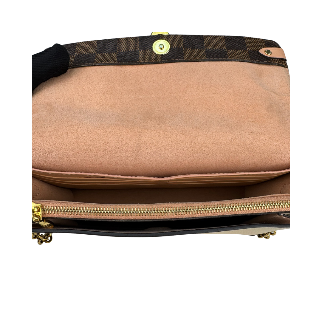 Louis Vuitton Damier Ebene Vavin Chain Wallet