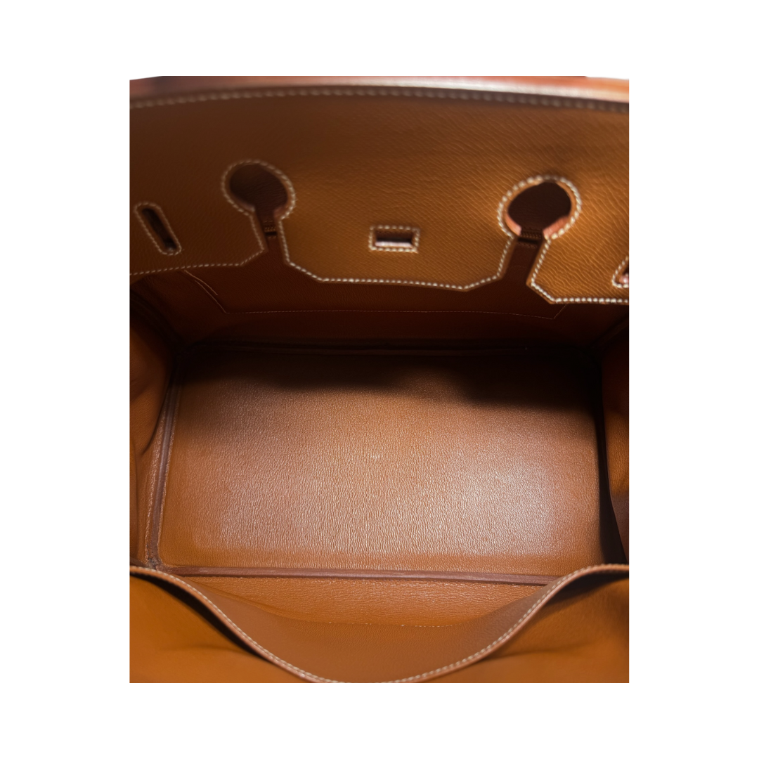 Hermès Courchevel Birkin 35 Gold