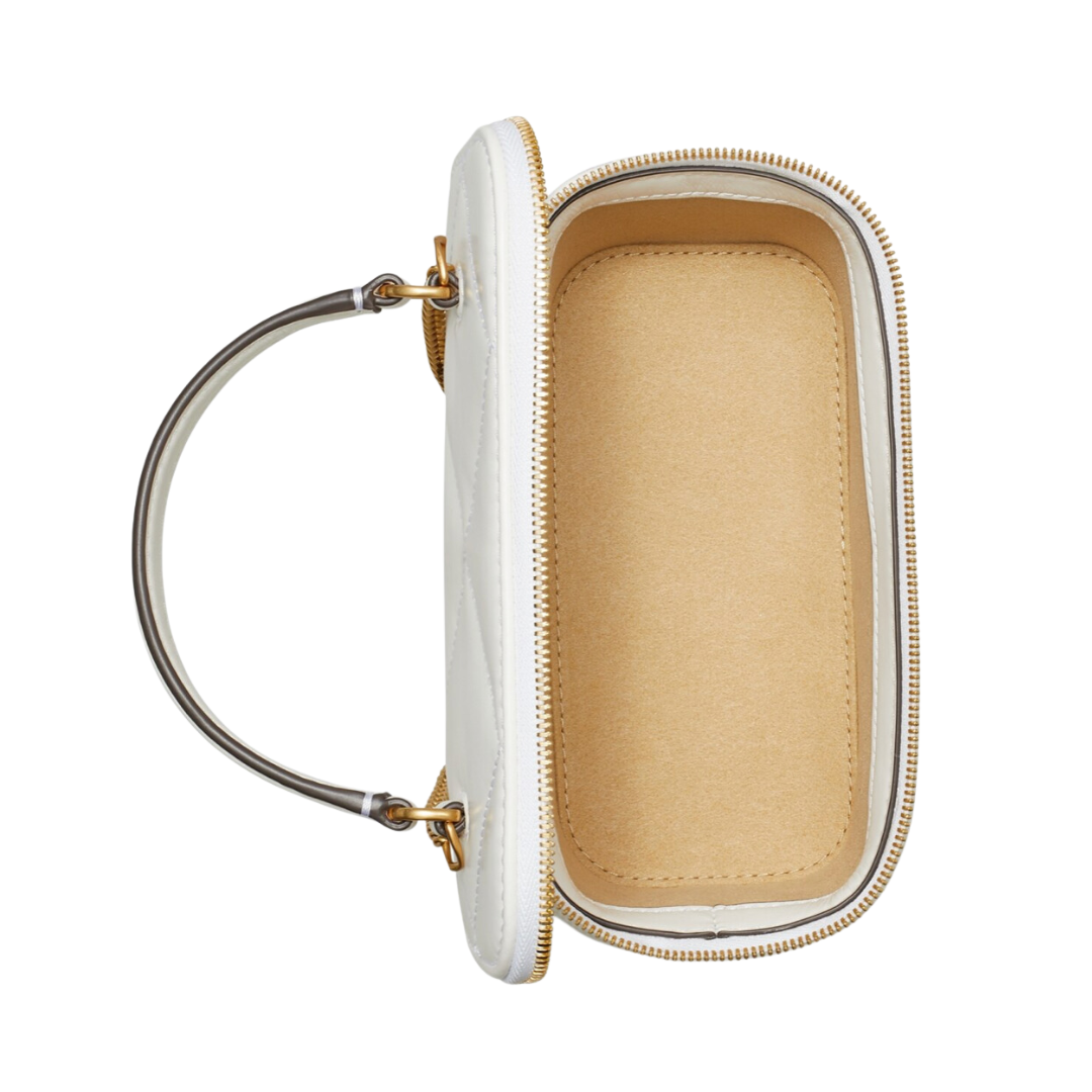 Tory Burch Kira Diamond Quilt Vanity Case - Blanc | Lola