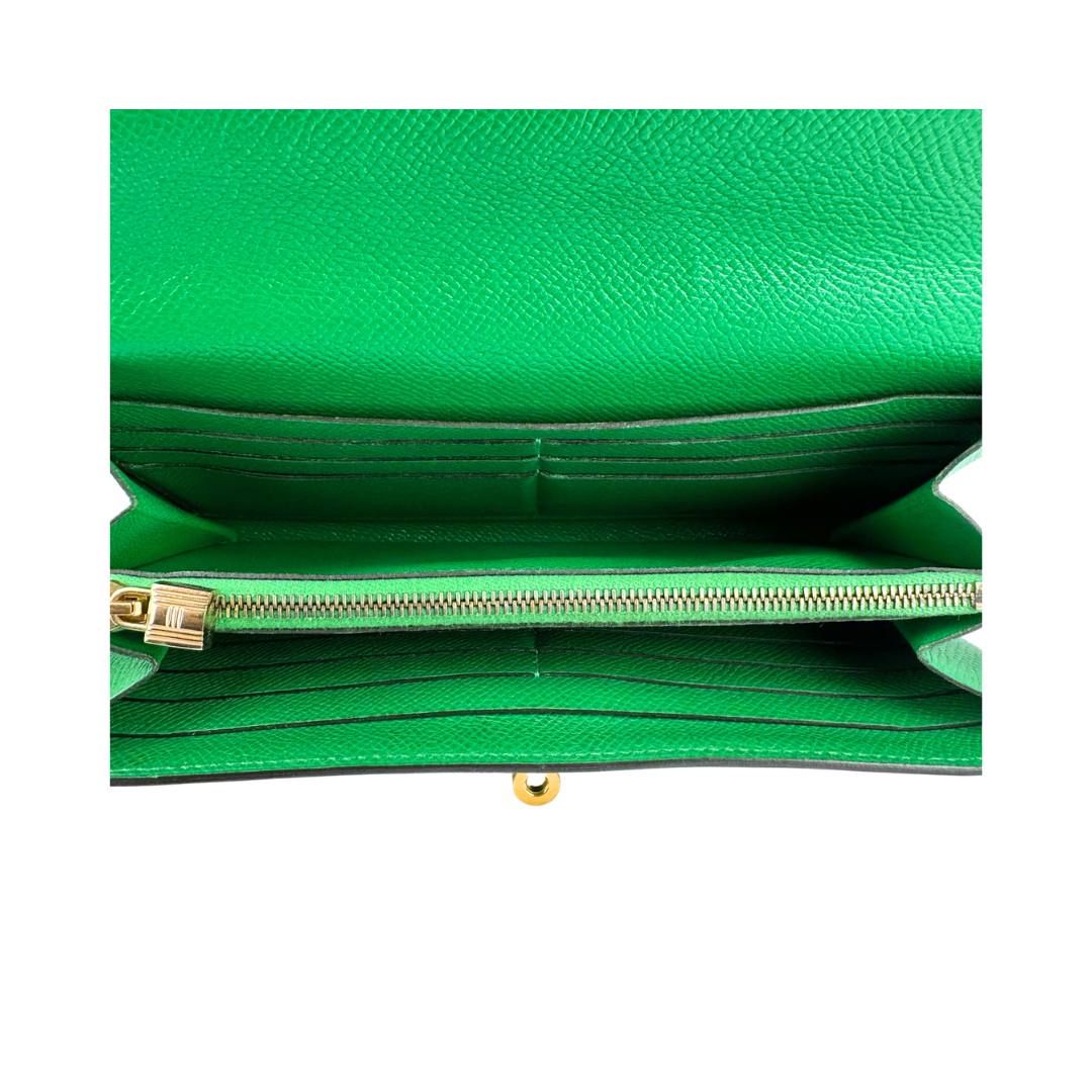 Hermès Green Epsom Kelly Longue Wallet