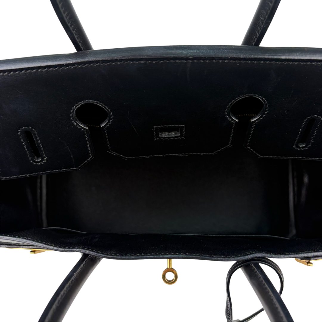 Hermès Box Calf Birkin 35 Noir