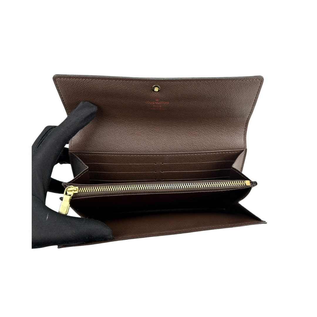 Louis Vuitton Damier Ebene Sarah Wallet