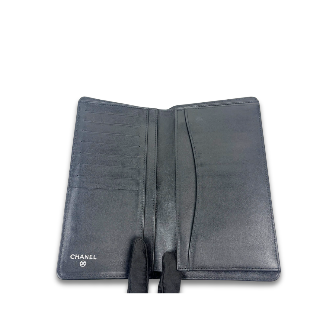Chanel So Black Patent Bifold Wallet