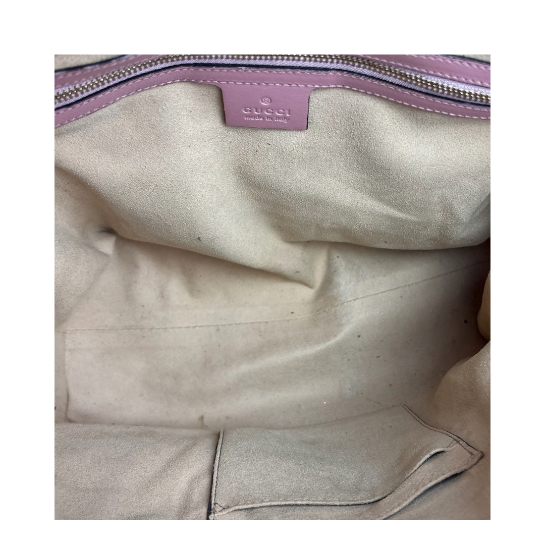 Gucci Pink Guccissima Foldover Tote